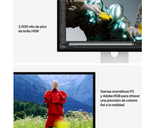 Apple Studio Display XDR - Vidrio nanotexturizado - Soporte con inclinación y altura ajustables