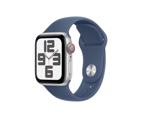 Apple Watch SE OLED 40 mm Digital 324 x 394 Pixeles Pantalla táctil 4G Plata Wifi GPS (satélite)