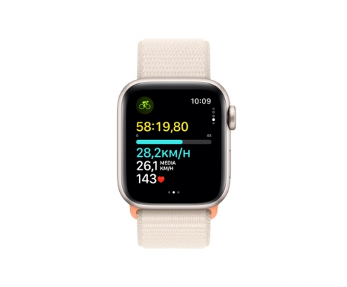 Apple Watch SE OLED 40 mm Digital 324 x 394 Pixeles Pantalla táctil Beige Wifi GPS (satélite)