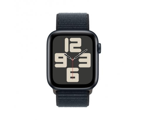 Apple Watch SE OLED 44 mm Digital 368 x 448 Pixeles Pantalla táctil Negro Wifi GPS (satélite)