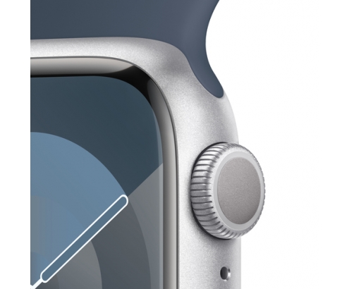 Apple Watch Series 9 41 mm Digital 352 x 430 Pixeles Pantalla táctil Plata Wifi GPS (satélite)
