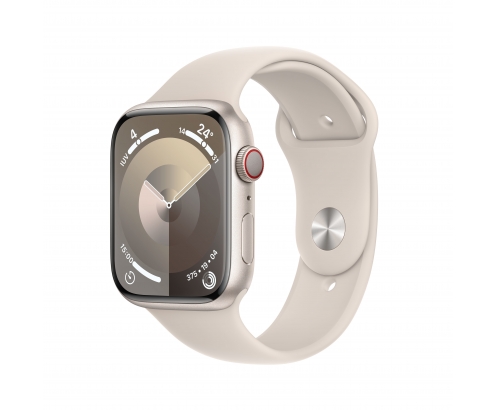 Apple Watch Series 9 45 mm Digital 396 x 484 Pixeles Pantalla táctil 4G Beige Wifi GPS (satélite)