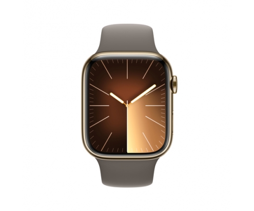 Apple Watch Series 9 45 mm Digital 396 x 484 Pixeles Pantalla táctil 4G Oro Wifi GPS (satélite)