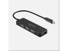 Approx APPC48 Adaptador USB Tipo-C Hub 3-Puerto USB 2.0 + 1-Puerto USB...