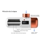 Aquabeba FILTRO GRIFO AQUAFILTER Sistema de filtración de agua conectado directamente al grifo Oro rosa, Blanco