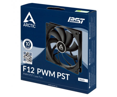 ARCTIC F12 PWM PST Carcasa del ordenador Ventilador 12 cm Negro 1 pieza(s)