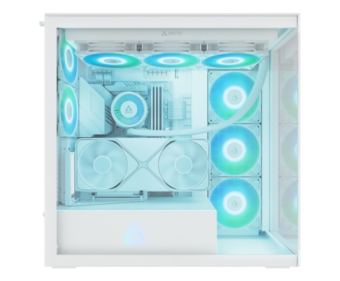 ARCTIC Xtender VG White (Clear Glass) Midi Tower Blanco