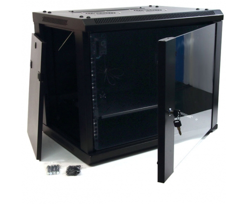 ARMARIO RACK 12U 60X45 CON TERMOSTATO 2 VENTILADORES 1 BANDEJA