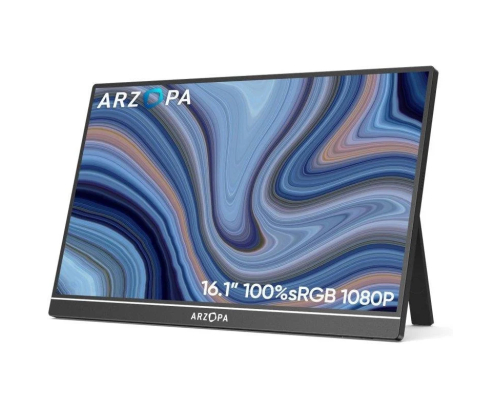 ARZOPA Z1FC 16.1'' 144Hz Monitor Portátil Gaming Monitor Ultra Delgado Segunda Pantalla Externa para Laptop/PC/Mac/PS3/4/5/Xbox