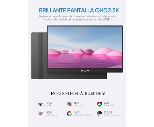Arzopa Z1RC | Monitor portátil de 16