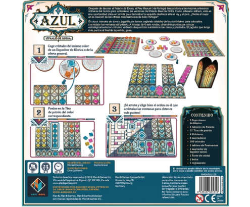 Asmodee Azul Azul Vitrales de Sintra Juego de mesa Simulación económica