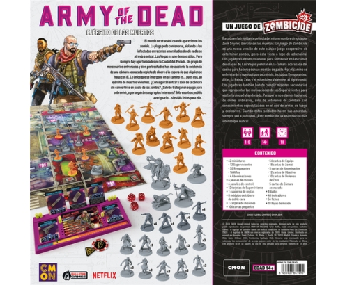 Asmodee CMATD001ES juego de tablero Army of the Dead: A Zombicide Game 90 min Juego De Cartas Interpretación de roles