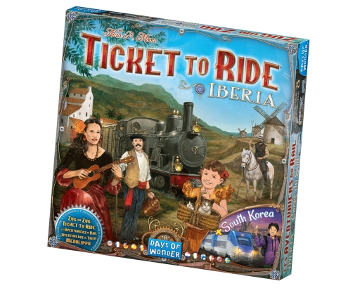 Asmodee DW720138 juego de tablero ¡Aventureros al Tren! Iberia y Corea del Sur Juego de mesa Estrategia