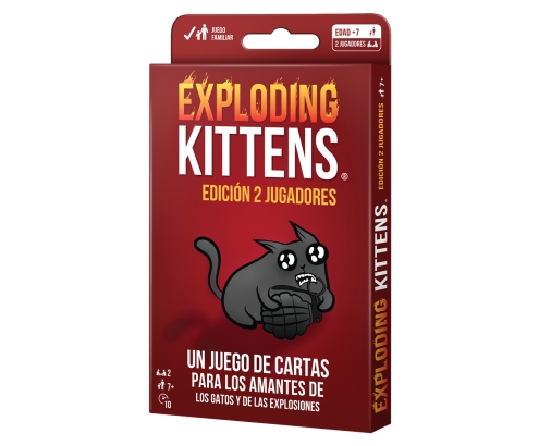 Asmodee Exploding Kittens EKIEK09ES juego de tablero Exploding Kittens Edición 2 Jugadores 10 min Juego De Cartas Partido