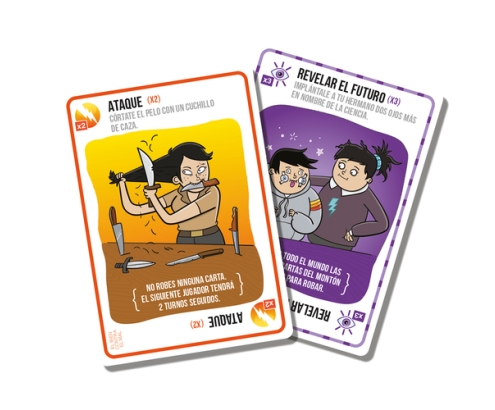Asmodee Exploding Kittens EKIEK12ES juego de tablero Exploding Kittens El bien contra el mal 15 min Juego De Cartas Partido