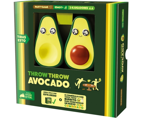 Asmodee Exploding Kittens EKITTA01ES juego de tablero Throw Throw Avocado 15 min Juego De Cartas Partido