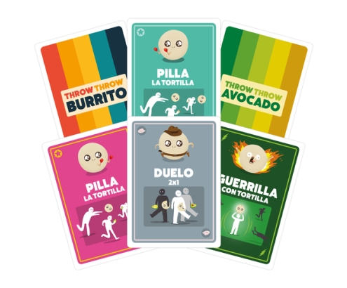 Asmodee Exploding Kittens EKITTB03ES juego de tablero Block Block Burrito 15 min Juego De Cartas Partido