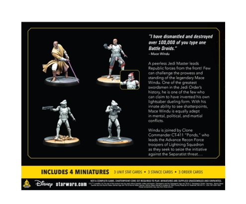 Asmodee Star Wars: Shatterpoint - This Party's Over: Mace Windu Squad Pack Figura