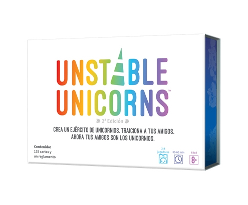 Asmodee TEEUU01ES juego de tablero Unstable Unicorns Juego De Cartas Estrategia