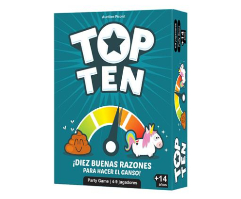 Asmodee Top Ten Juego De Cartas Lógico