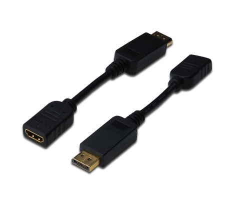 ASSMANN Electronic adaptador de cable de vÍ­deo 0,15 m DisplayPort HDMI Negro