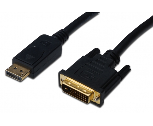 ASSMANN Electronic adaptador de cable de vÍ­deo 2 m DisplayPort DVI-D Negro