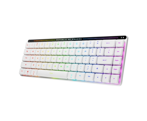 ASUS 90MP03EC-BKSA10 teclado Juego USB + RF Wireless + Bluetooth Blanco