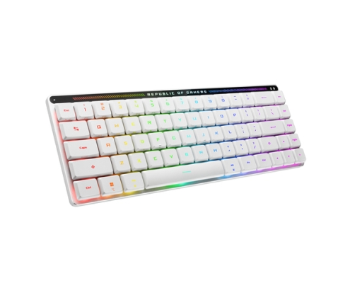 ASUS 90MP03EC-BKSA10 teclado Juego USB + RF Wireless + Bluetooth Blanco
