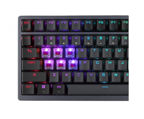 ASUS Azoth teclado USB + RF Wireless + Bluetooth QWERTY Inglés Metálico