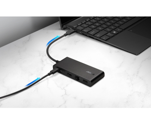 ASUS Dual 4K USB-C Dock DC201 Alámbrico USB 3.2 Gen 2 (3.1 Gen 2) Type-C Negro