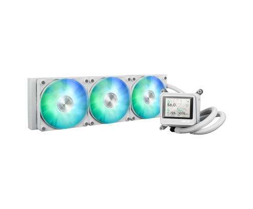ASUS MAX Gaming LC 360 ARGB LCD White Edition Procesador Sistema de refrigeración líquida todo en uno 12 cm Blanco