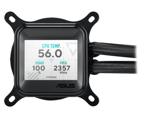 ASUS Prime LC 360 ARGB LCD Procesador Sistema de refrigeración líquida todo en uno 12 cm Negro