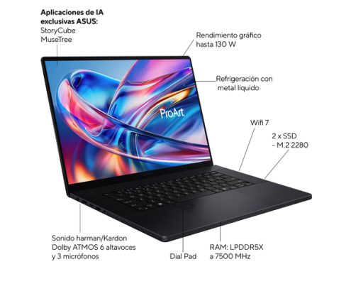 ASUS ProArt P16 OLED H7606WX-SE024W Copilot+ PC Copilot+ PC - Portátil 16