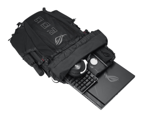 ASUS ROG Archer ErgoAir mochila Mochila de gaming Negro EVA (Etileno Acetato de Vinilo), Licra, Nylon
