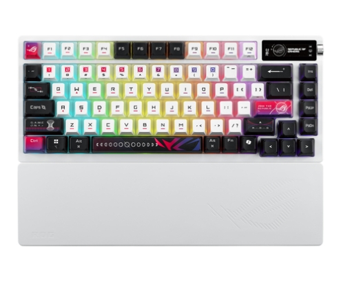 ASUS ROG Azoth X teclado Juego USB + RF Wireless + Bluetooth Negro, Blanco