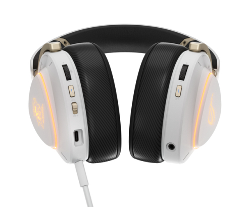 ASUS ROG Delta II-KJP Auriculares Inalámbrico y alámbrico Diadema Juego Bluetooth Negro, Blanco