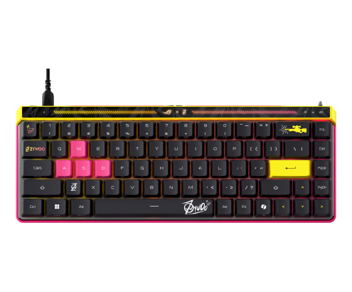 ASUS ROG Falchion Ace HFX ZywOo Edition teclado Juego USB QWERTY Internacional de EE.UU. Negro