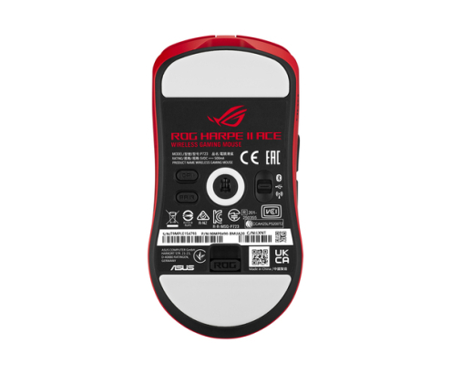 ASUS ROG Harpe II Ace RED ratón Juego mano derecha RF Wireless + Bluetooth + USB Type-A Óptico 42000 DPI