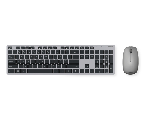ASUS W5000 Wireless Keyboard and Mouse Set teclado Ratón incluido Oficina RF inalámbrico QWERTY Español Negro, Gris