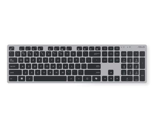 ASUS W5000 Wireless Keyboard and Mouse Set teclado Ratón incluido Oficina RF inalámbrico QWERTY Español Negro, Gris