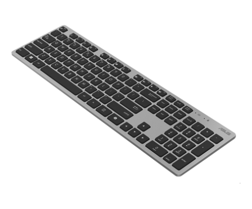 ASUS W5000 Wireless Keyboard and Mouse Set teclado Ratón incluido Oficina RF inalámbrico QWERTY Español Negro, Gris