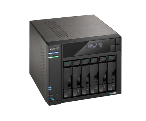 Asustor LOCKERSTOR 6 Gen2 NAS Escritorio Intel® Celeron® N5105 8 GB DDR4 Unidad de disco duro ADM Negro
