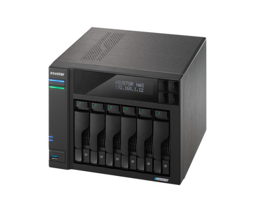 Asustor LOCKERSTOR 6 Gen2 NAS Escritorio Intel® Celeron® N5105 8 GB DDR4 Unidad de disco duro ADM Negro