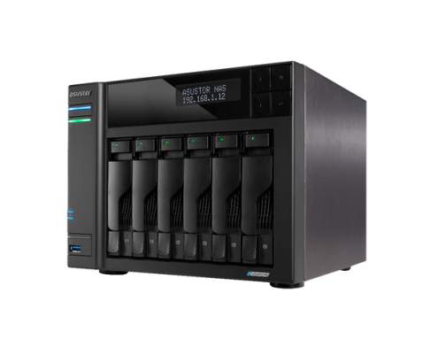 Asustor LOCKERSTOR 6 Gen2 NAS Escritorio Intel® Celeron® N5105 8 GB DDR4 Unidad de disco duro ADM Negro