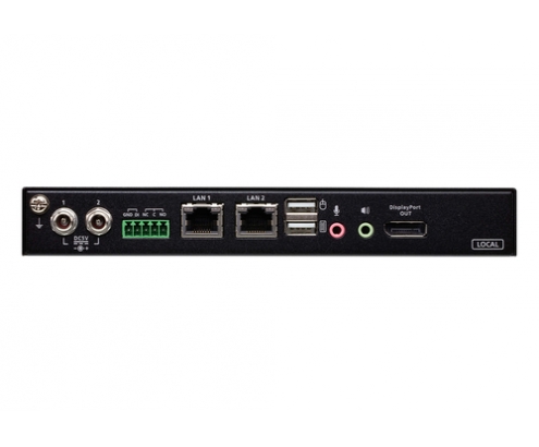 ATEN 1 switch KVM a través de IP DisplayPort 4K de un solo puerto para acceso a recurso compartido local/remoto