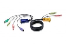 ATEN Cable KVM PS/2 con audio y SPHD 3 en 1 de 1,8 m