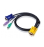 Aten Cable KVM PS/2 con SPHD 3 en 1 de 3 m