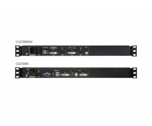 ATEN Consola LCD single rail (HDMI / DVI / VGA, USB)