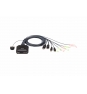 Aten Switch KVM formato cable DisplayPort USB de 2 puertos selector remoto de puerto