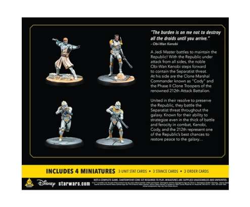 Atomic Mass Games Star Wars Shatterpoint - Hello There: General Obi-Wan Kenobi Squad Pack Figura